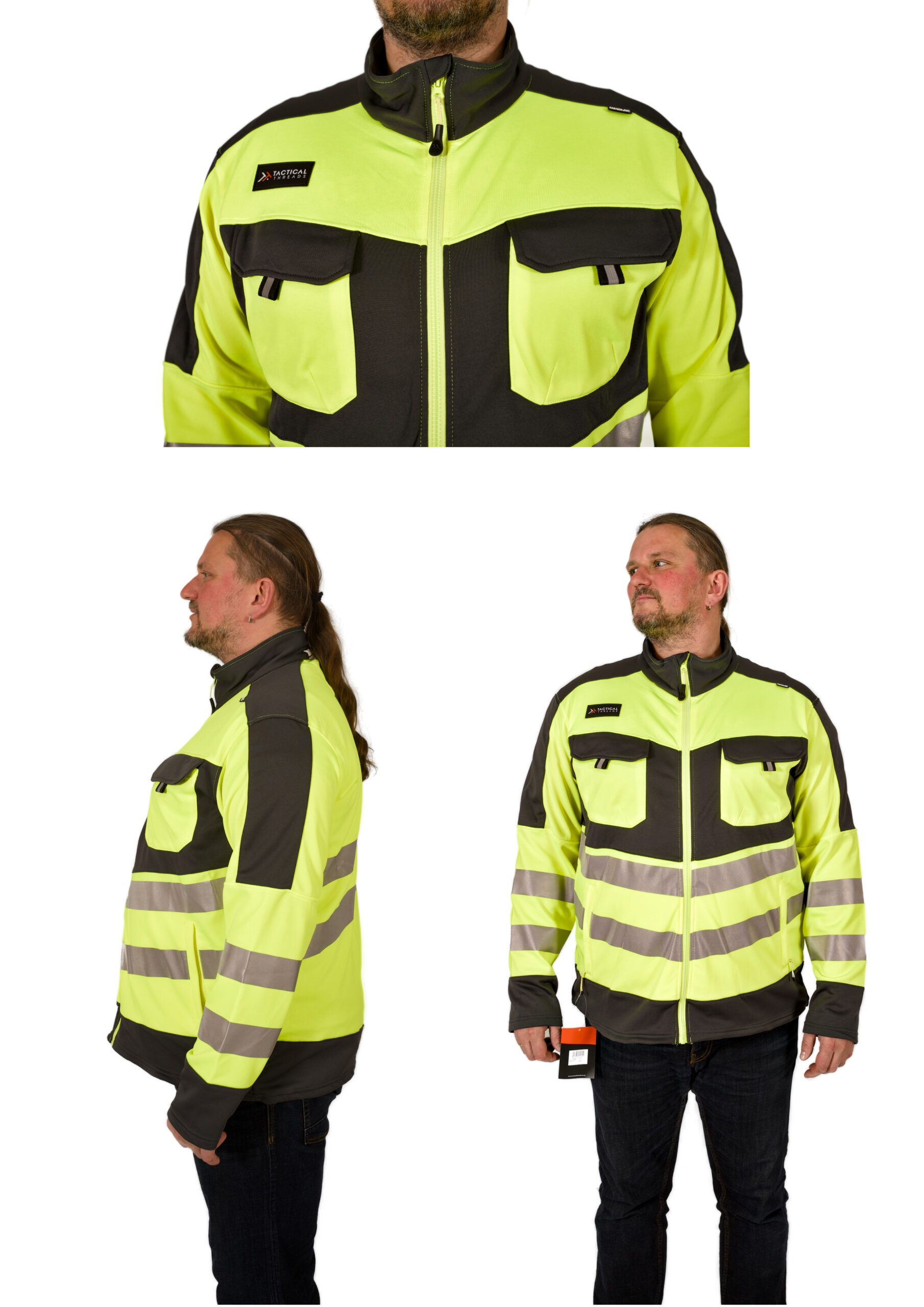 Bluza robocza polarowa Tactical Threads TRA473 odblaskowa XXXL EU 62 - obrazek 3